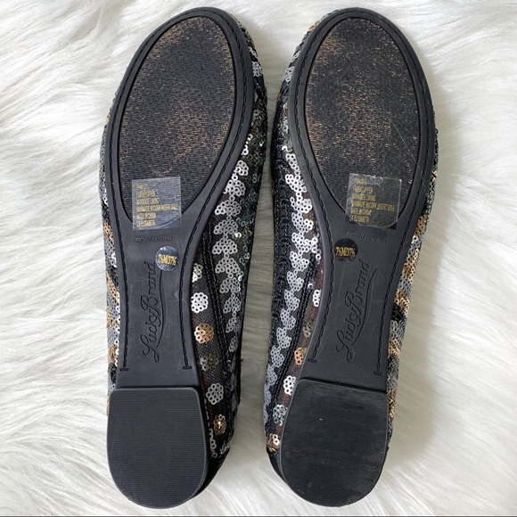 SOLD-Lucky Brand Sequin Ballet Flats - Picture 7 of 8